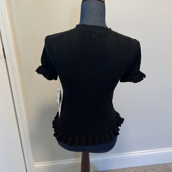 Celebrity pink Pointelle button up sweater NWT XS - Picture 11 of 12